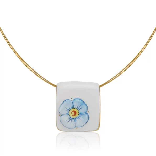 Myosotis Fine Porcelain Pendant