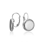 Minimal Platinum Earrings