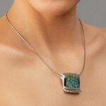 Van Gogh Platinum Quadrant Pendant