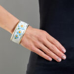 Myosotis Fine Porcelain Wide Bracelet